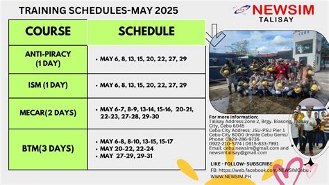 new sim cebu training schedule|Newsim Cebu Upcoming Schedules!!! RBT.